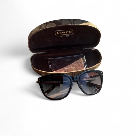 Coach Black and Gold Sunglasses - Picture 1 of 7